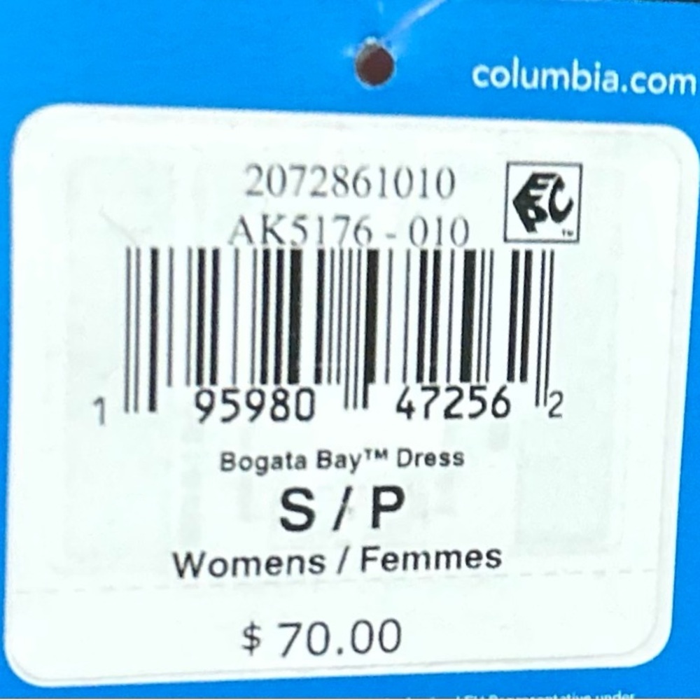 NWT COLUMBIA Bogata Bay Black Sleeveless Dress w/Pockets Women’s Size Small - Picture 5 of 8